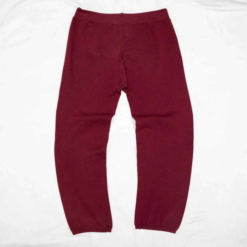 Vintage 70s 80s Nike Jogger Sweatpants‎ Maroon Mens 34x29 Grey Swoosh Logo